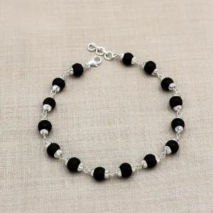 Karungali Silver Bracelet