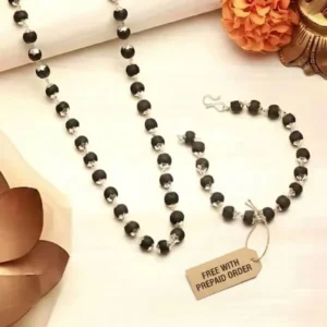 Karungali Silver Mala