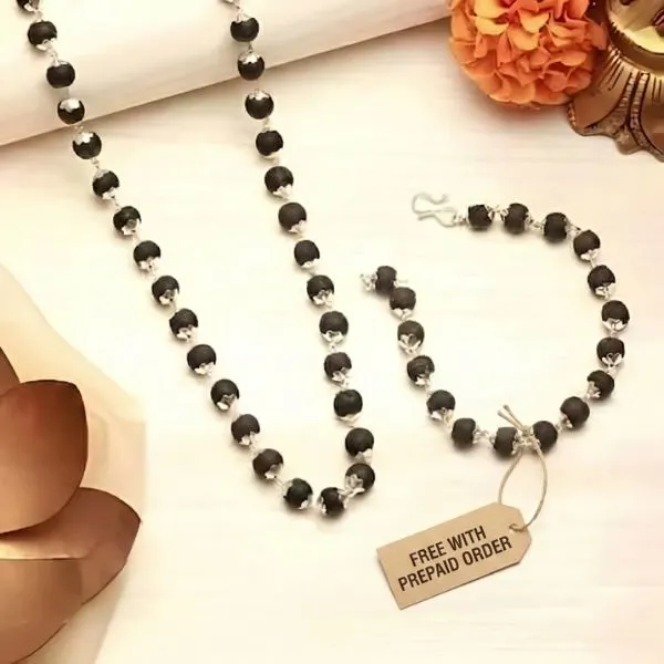 Karungali Silver Mala